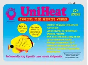 Front view of the UniHeat 20 Hour Shipping Warmer package for plants, insects, and other temperature-sensitive items.